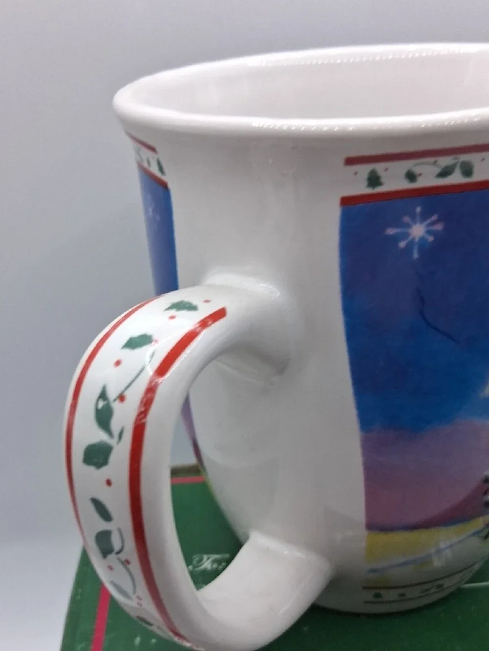 14oz Holiday Mug - Red Santa Design